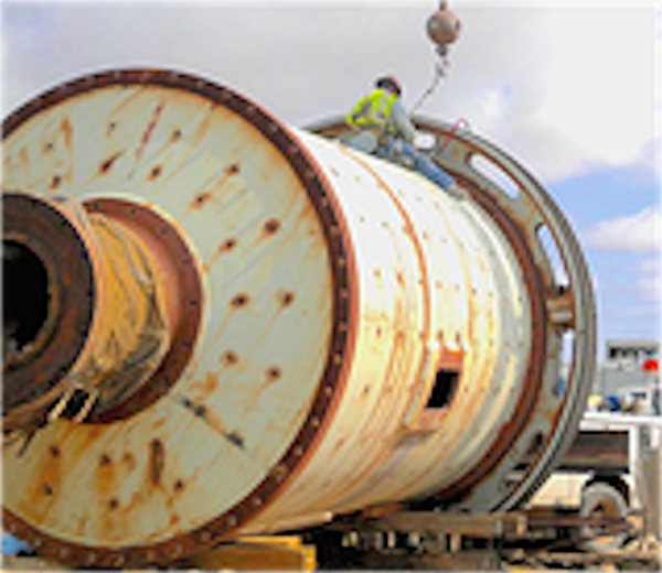 Marcy 10'6" X 14' (3m X 4.3m) Ball Mill, 800 Hp (597 Kw))